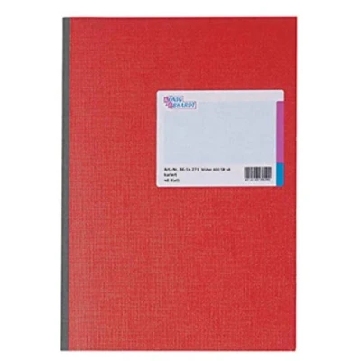 Afbeelding van König &amp; Ebhardt Kladde 8614271 Notitieboek Geruit Rood Aantal paginas: 48 DIN A4