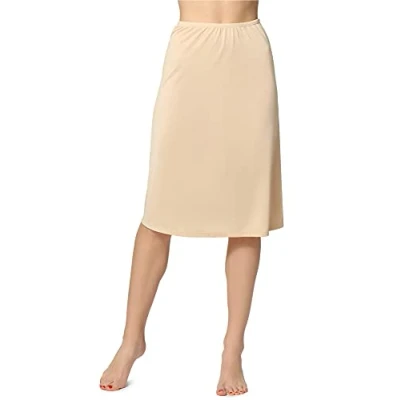 Afbeelding van Bellivalini BLV ME 4141 Dames Onderrok lang elastisch licht Viscose Beige M