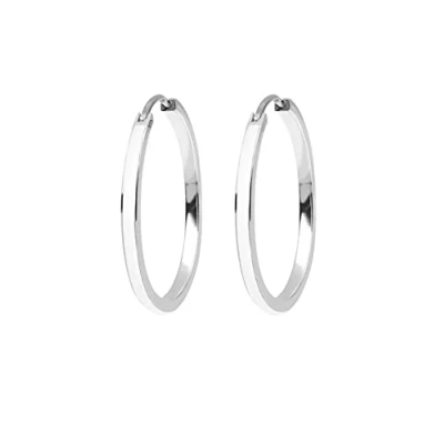 Afbeelding van Elli Hoops Classy Oorbellen, Dames, Maat: One Size, Weiß