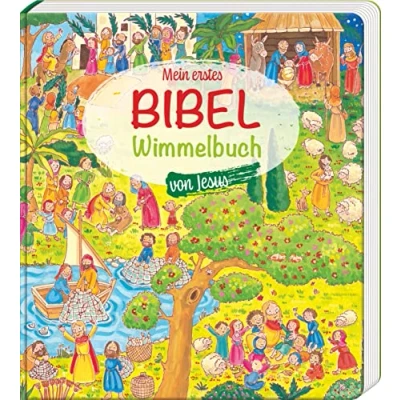 Afbeelding van Mein erstes Bibel Wimmelbuch von Jesus: Bibelgeschichten für Kinder ab 2 in kunterbunten Wimmelbildern. Jesusgeschichten im stabilen Pappbilderbuch, vom Stern Bethlehem bis zur Auferstehung: 3581