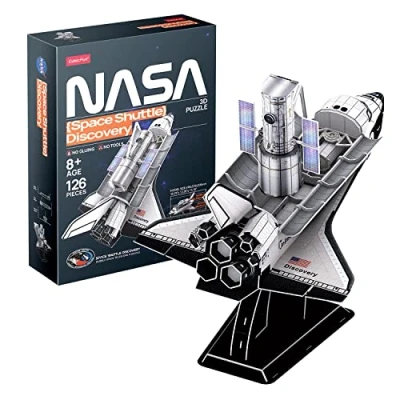 Afbeelding van 3D Puzzel NASA Space Shuttle Discovery 3 D Puzzels Geschenken voor kinderen en Volwassenen Model Kits om JigsawPuzzels 126 Stuks