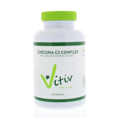 Afbeelding van Vitiv Curcuma met zwarte peper 120 capsules