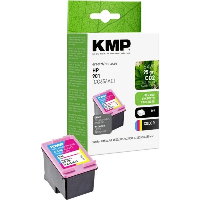 Afbeelding van KMP Inktcartridge vervangt HP 901, CC656AE Compatibel Cyaan, Magenta, Geel H48 1711,4560