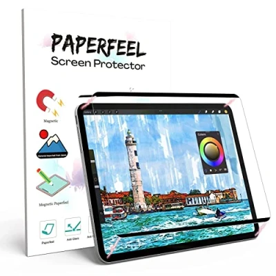 Afbeelding van Magnetische Screen Protector voor iPad Pro 11 inch 2022 2018, Air 5th/4th Generation (2022/2020) Matte Papier Folie Schrijven Tekenen Afneembaar, Herbruikbaar, Anti Glare