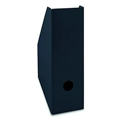 Afbeelding van Landré Tijdschriftencassette A4, van stevig karton 10,5 cm breed, zwart, 40 stuks