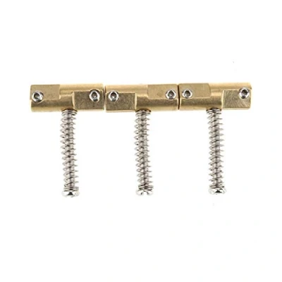 Afbeelding van Wilkinson WTB 10,8mm Vintage stijl Gecompenseerd Messing Gitaar Tele Zadels voor Fender Telecaster, Goud (Set van 3)
