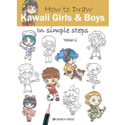 Afbeelding van How to Draw Kawaii Girls and Boys in Simple Steps
