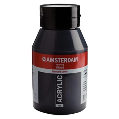 Afbeelding van Amsterdam Standard Series Acrylverf Pot 1000 ml Oxydzwart 735
