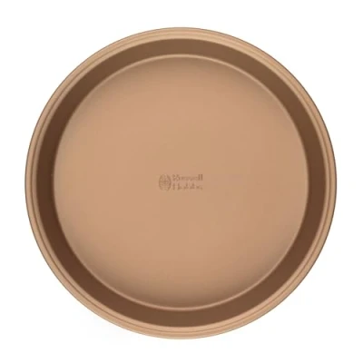 Afbeelding van Russell Hobbs Round Baking Pan Cake Tin non stick 24cm Carbon Steel weelde Gold