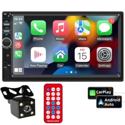 Afbeelding van 2 din autoradio 7010B met 4LED 7 &quot;autoradio Multimedia MP5 speler Bluetooth USB Backup Monitor