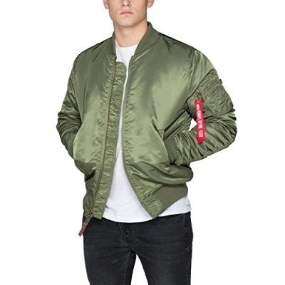 Afbeelding van Alpha Industries MA1 VF 59 LONG Bomberjacks, Heren, Maat: XXL, Sage green
