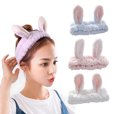 Afbeelding van besbomig 3 Stuks Spa Hoofdbanden Elastisch Dames Mooie Haarband Douche Make up Wrap Hoofdband Schoonheid voor Meisjes Vrouwen
