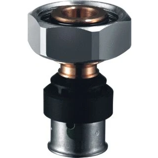 Afbeelding van Viega Smartpress schroefkoppeling brons 16 mm pers x 3/4&quot; Euroconus
