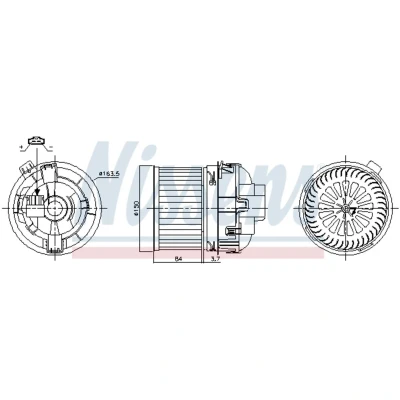 Afbeelding van Nissens Kachelventilator 87468