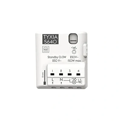 Afbeelding van Delta Dore Tyxia 5640 draadloze nano module ontvanger (fase/neutraal aansluiting) Dimmen Aangesloten verlichting 6351413