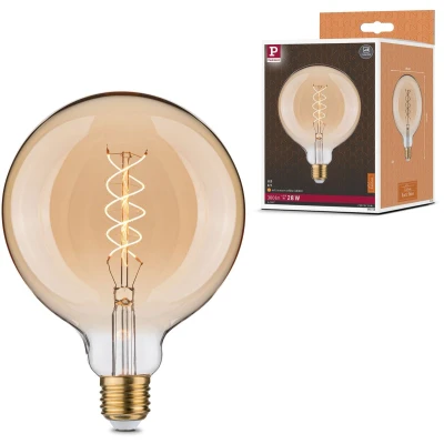 Afbeelding van Paulmann 29248 LED lamp E27 Globe 4.2 W Barnsteen (Ø x h) 125 mm 168 1 stuk(s)