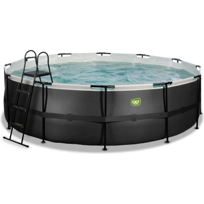 Afbeelding van EXIT zwembad ø488cm Black Leather