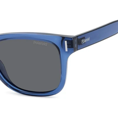Afbeelding van Polaroid Unisex PLD 6206/S PJP/M9 Occhiali da sole Policarbonato Blu Grigio Squadrata Polarizzata
