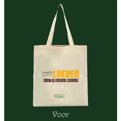 Afbeelding van Canvas Tas &#039;s werelds beste LOEDER