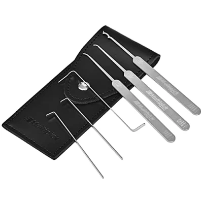 Afbeelding van Multipick Elite Dietrich set &quot;Minimum pickset&quot; 6 delige lockpicking selectie van de Duitse meester voor beginners met professionele ambities high tech kwaliteit made in Germany