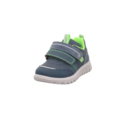 Afbeelding van Superfit SPORT7 Mini sneakers, blauw/lichtgroen 8060, 32 EU breed, Blauw lichtgroen Weit