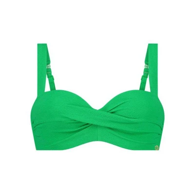 Afbeelding van ten Cate Beach TC WOW voorgevormde beugel bikinitop met textuur groen