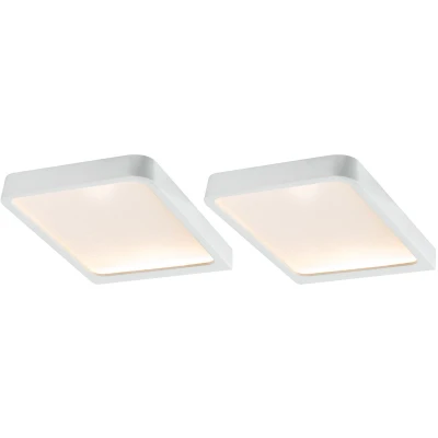 Afbeelding van Paulmann Meubelopbouwlamp LED Vane vierkant 2 st