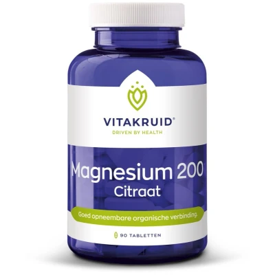 Afbeelding van Vitakruid Magnesium 200 Citraat Tabletten