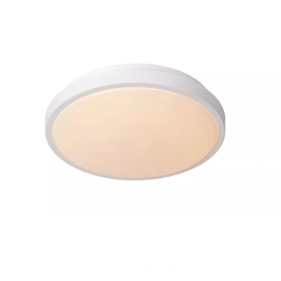 Afbeelding van Lucide Dasher Plafonnière Badkamer Ø 29,3 Cm Led 1x12w 2700k Ip44 Wit