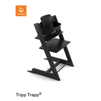 Afbeelding van Stokke Tripp Trapp Stoel Bundel met BabySet² Black