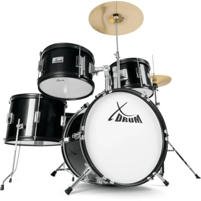 Afbeelding van XDrum Junior Pro Black Drumset Kinderdrumstel (Zwart)