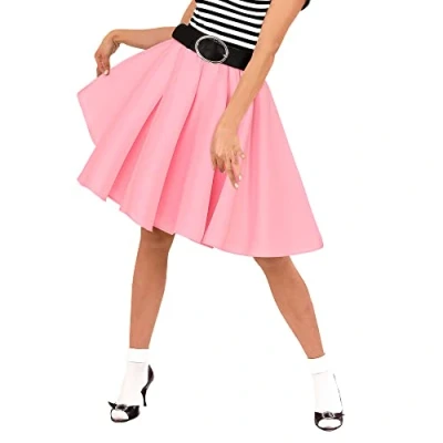 Afbeelding van Widmann Rock &amp; Roll Kostuum Plooirok And Roze Vrouw One Size Carnavalskleding Verkleedkleding