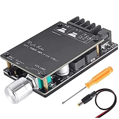 Afbeelding van ZHITING Bluetooth Versterker Board Module 2x50W Digitale Stereo Audio Amp Dual Channel DC 5V 27V met HiFi Filter