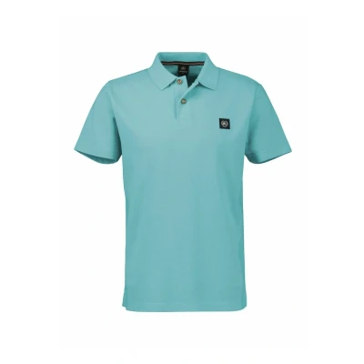 Afbeelding van Lerros Poloshirt In Zachte Wafelpique Kwaliteit 2543204 456 Coastal Blue Mannen Maat M