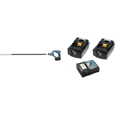 Afbeelding van Makita DVR450RME 18V Li Ion Accu Betontrilnaald Set (2x 4.0Ah Accu) 1200mm