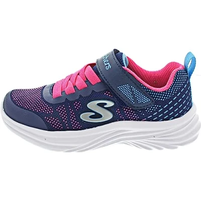 Afbeelding van Skechers Dyna lights Sneakers voor jongens, Navy Hot Pink Mesh Multi Trim, 9.5 UK Child