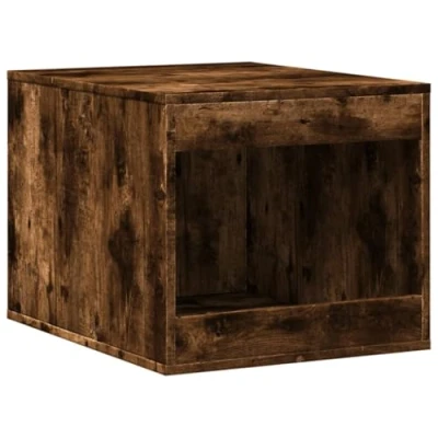 Afbeelding van Kattenbakkast 47x59x42 cm bewerkt hout gerookt eikenkleurig