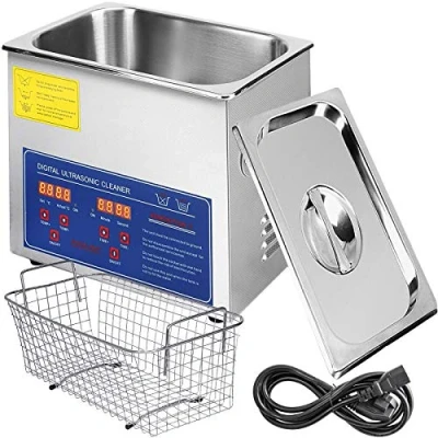 Afbeelding van VEVOR 3 L ultrasone reinigingsmachine roestvrij staal digitale verwarming timer sieraden schoonmaken voor commercieel persoonlijk thuisgebruik (3 l)