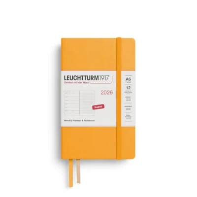 Afbeelding van Leuchtturm zakagenda 2026 15 x 9.5 cm 7d1p + notitie rising sun