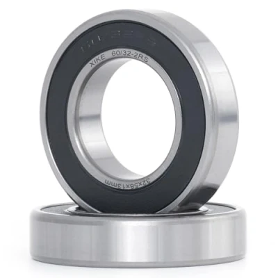 Afbeelding van XiKe 2 Stuks 60/32 2RS Kogellager 32x58x13mm, Chroomstaal｜Voorgesmeerd｜Rubber Dubbele afdichting｜60/32RS Groefkogellagers met afdichtingen.