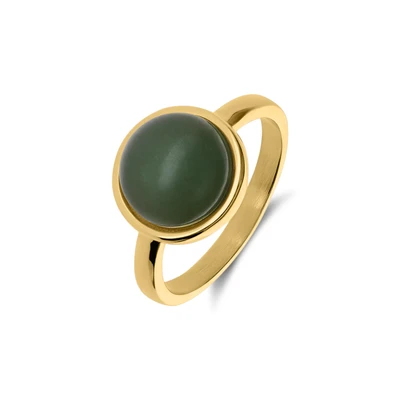 Afbeelding van Lucardi Ring goud / smaragd