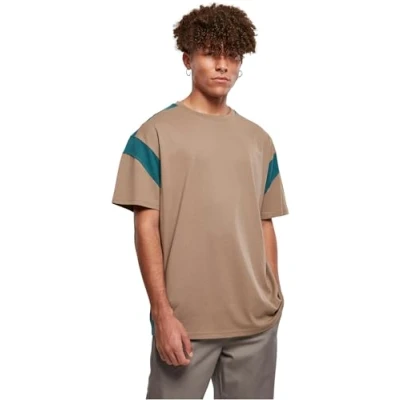 Afbeelding van Urban Classics Active Tshirt print, Heren, Maat: 5XL, Darkkhaki teal