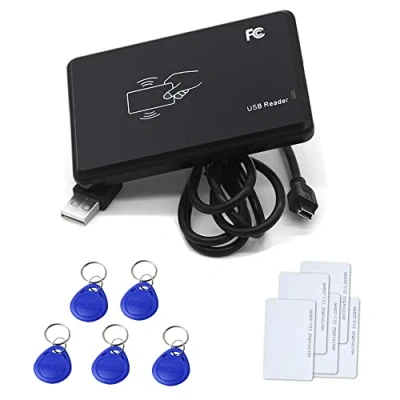 Afbeelding van YAVIS rfid Smart ID kaartlezer USB 125KHz Proximity Contactloze Plug en Play + 5st EM4100 / TK4100 keyfobs kaarten