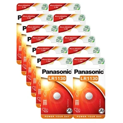 Afbeelding van Panasonic LR1130 (LR54, AG10) Alkaline Batterij, 1,5 V, 12 Stuk