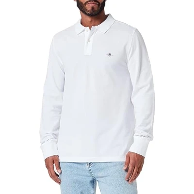 Afbeelding van GANT Shield Rugger Poloshirt, Heren, Maat: XS, White