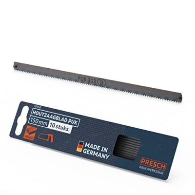 Afbeelding van Presch Houtzaagbladen Set PUK 150mm 10st Originele zaagbladen voor handzagen Zaagblad hout zachte, harde en geprofileerde houtsoorten, vezelplaten, karton