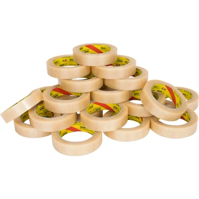 Afbeelding van Pvc tape (nar) transparant 25 mm x 66 meter 12 stuks