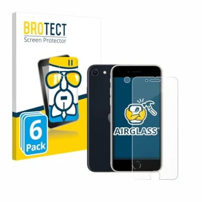 Afbeelding van BROTECT Beschermende glazen screenprotector helder (6 Stuk, Apple iPhone SE), Smartphone beschermfolie, Transparant