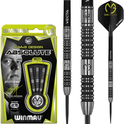 Afbeelding van WINMAU Michael van Gerwen MvG Absolute: Steeltip Tungsten Dartpijlen Professioneel 22g