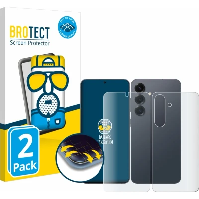 Afbeelding van BROTECT Screenprotector voor Samsung Galaxy S25 (Voor+Achter) Folie Beschermfolie matte volledig dekking (2 Stuks)